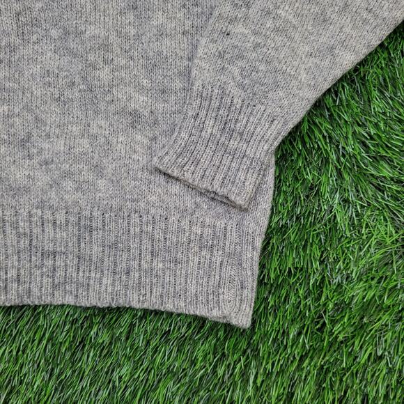 Vintage 80s Campus MOD Sweater Large 21x26 Gray - Picture 4 of 9